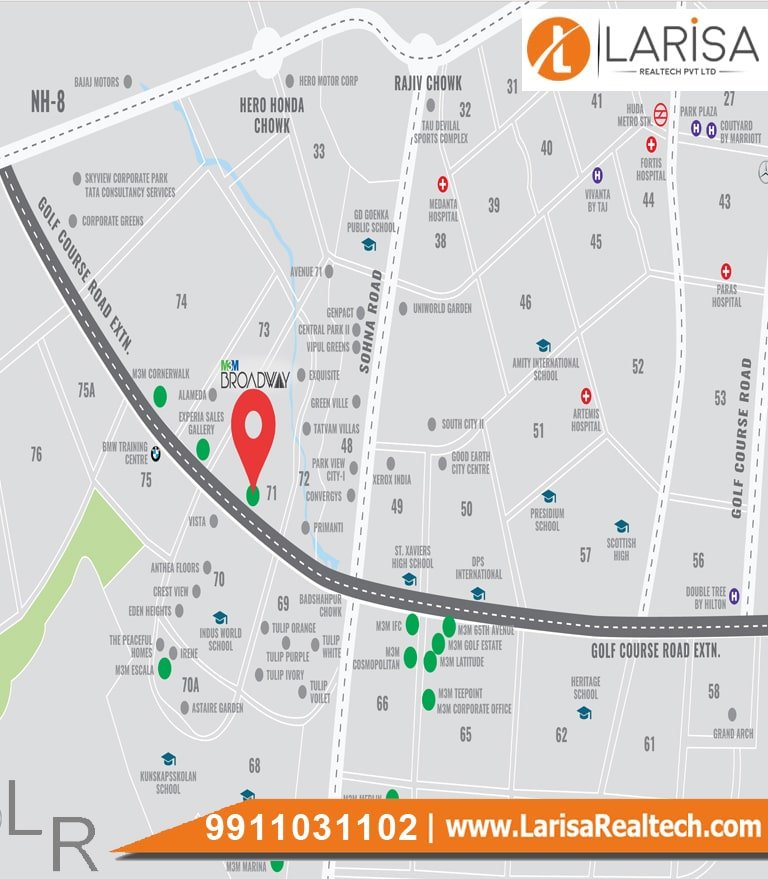 Elan The Mark Location map