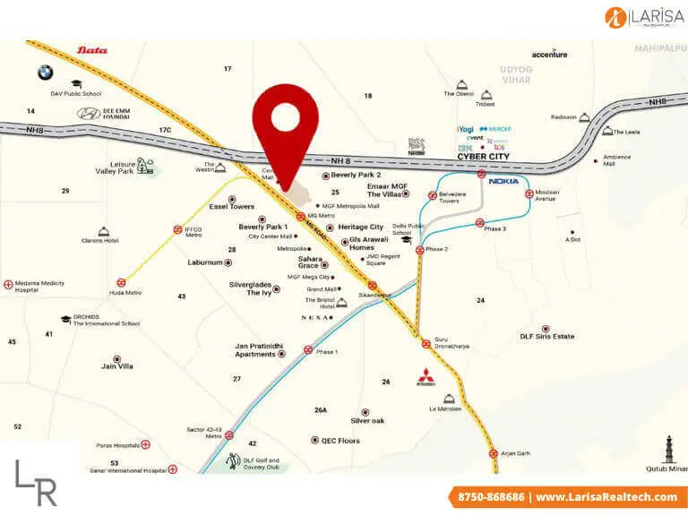Elan The Mark Location map