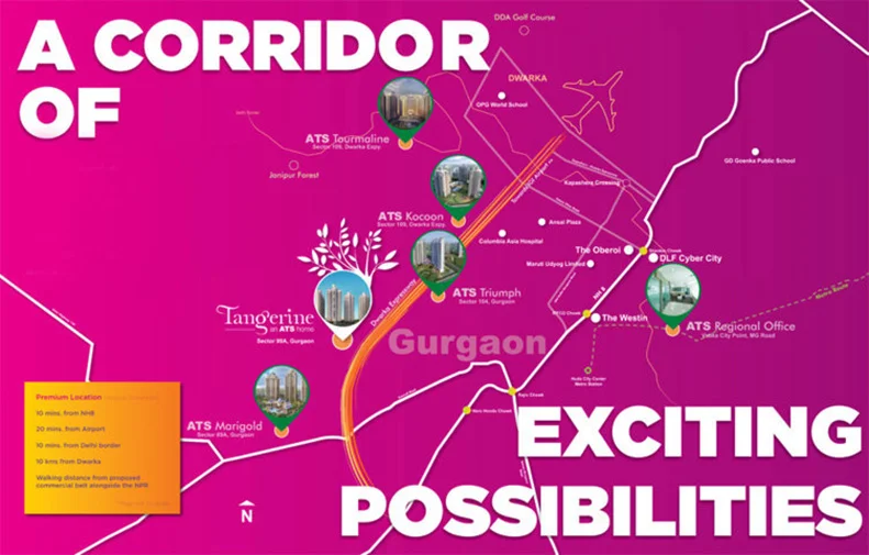 True Habitat Luxe Residency 112 Location Map
