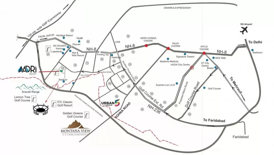 True Habitat Luxe Residency 112 Location Map